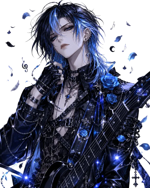 YUUの立ち絵（V系バンドマン系）